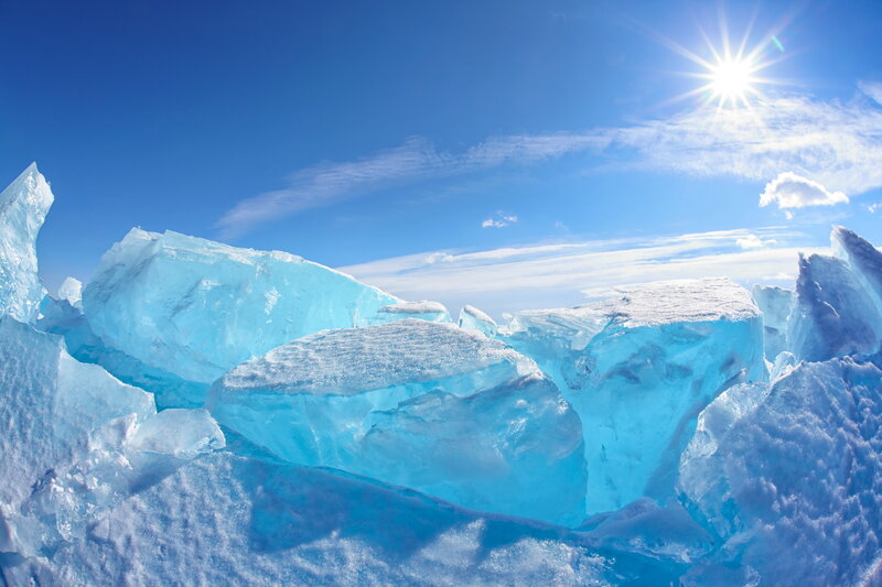 Blue Ice Chunks