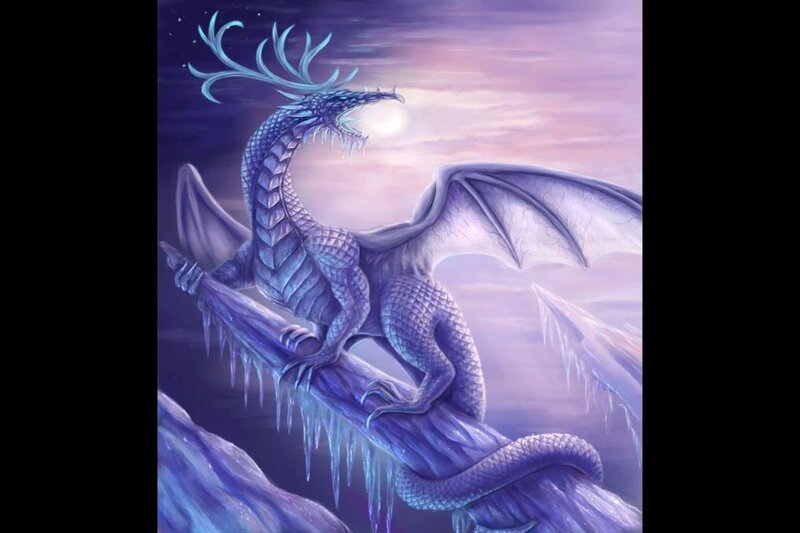 Blue Ice Dragon — Purple