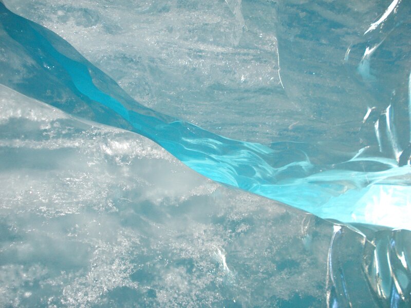 blue ice formation