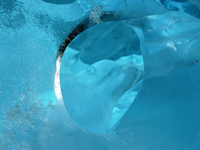 Blue Ice Formation — Calm, Photograph