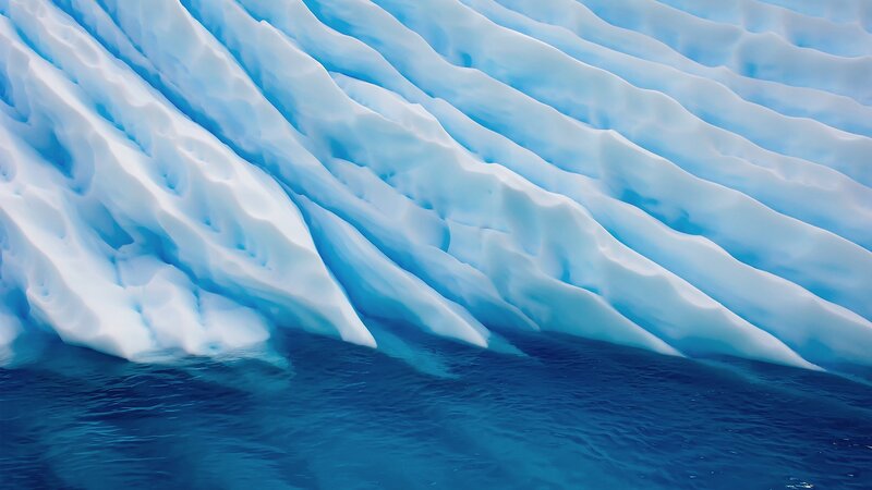 Blue Ice Formation — Serene, Photograph