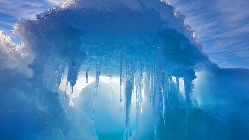 Blue Ice Formation — Serene