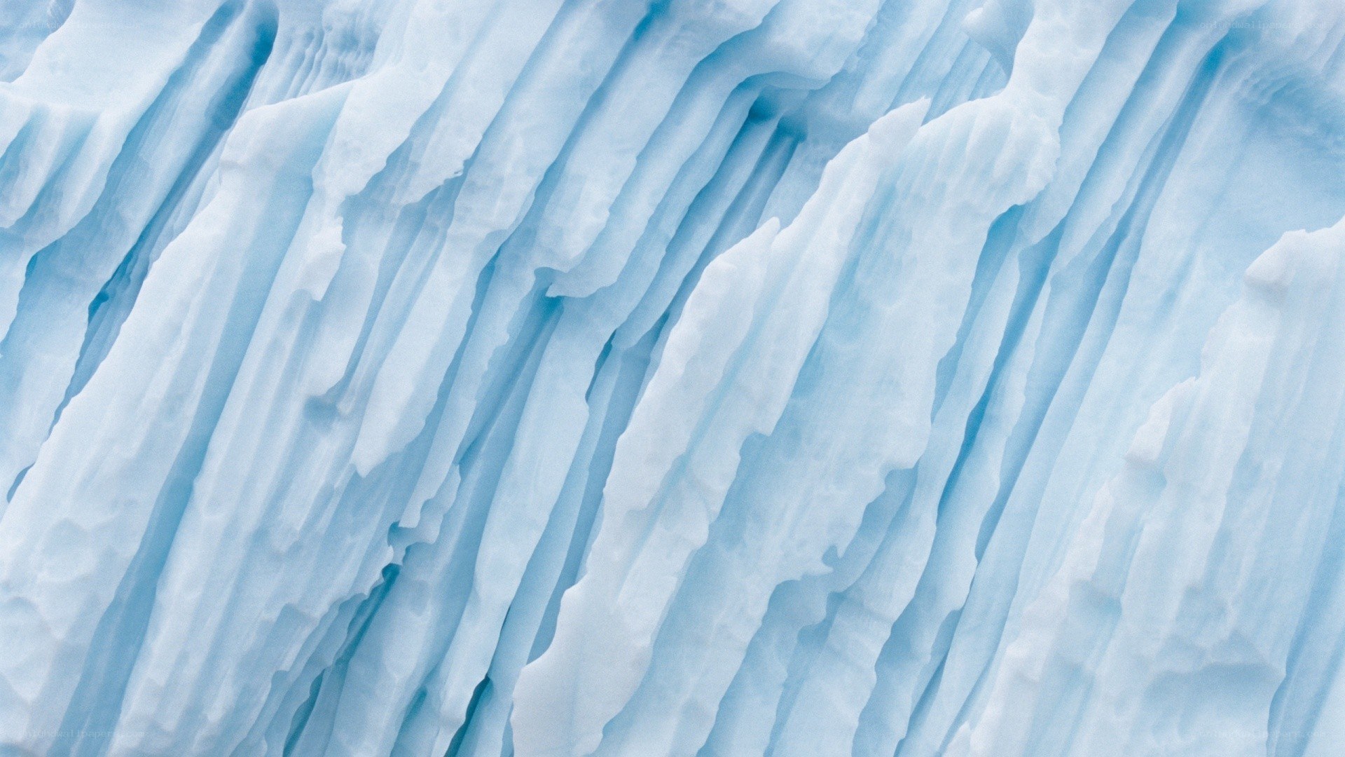 Blue ice formations