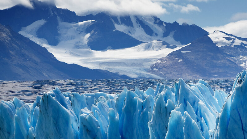 Blue Ice Formations — Dramatic, Afternoon