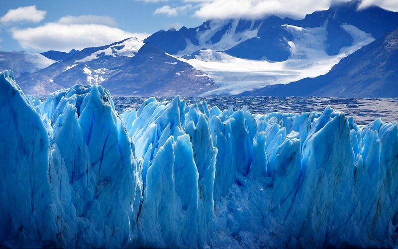 Blue Ice Formations — Dramatic