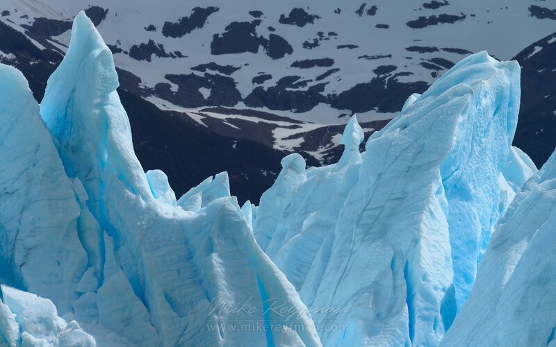 Blue Ice Formations — Dramatic, Winter