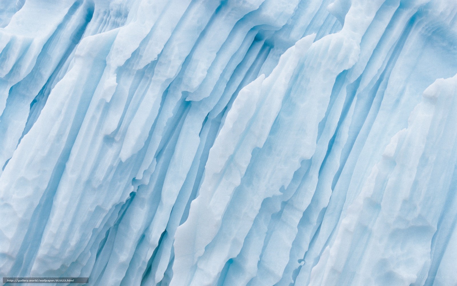 Blue ice formations
