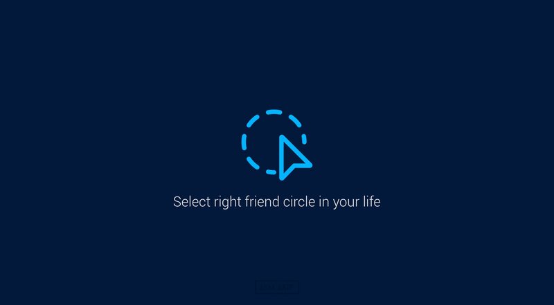 Blue Icon on Dark Background