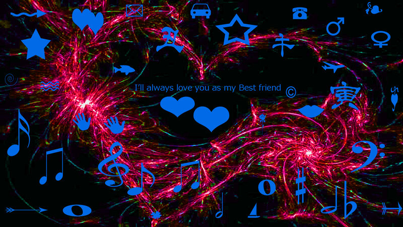 Blue Icons on Abstract Background