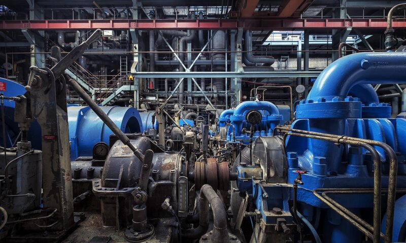 Blue Industrial Pumps