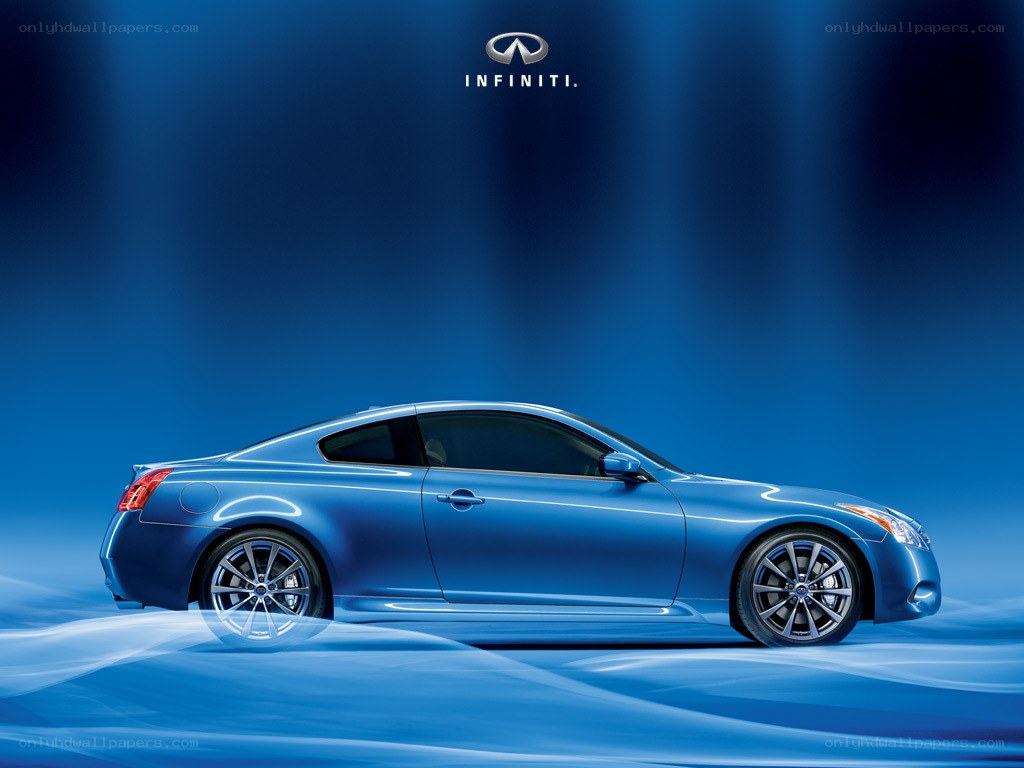 Blue Infiniti Coupe