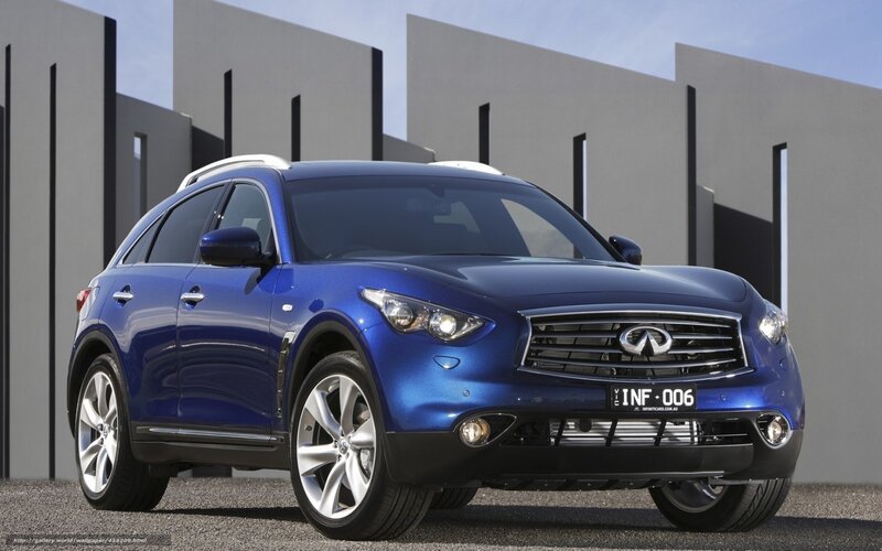 blue infiniti fx suv