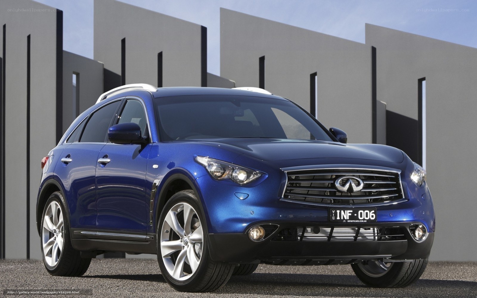 blue infiniti fx suv