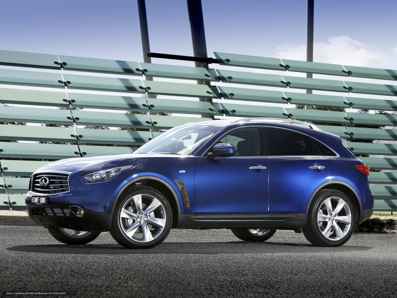 Blue Infiniti Qx50
