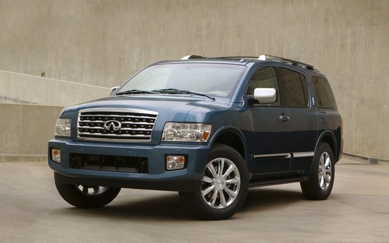 blue infiniti suv vehicle
