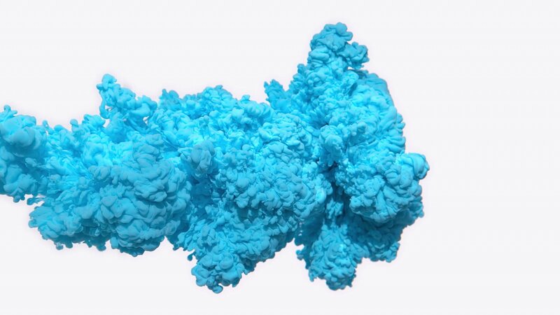 Blue Ink Cloud — Calm, Abstract