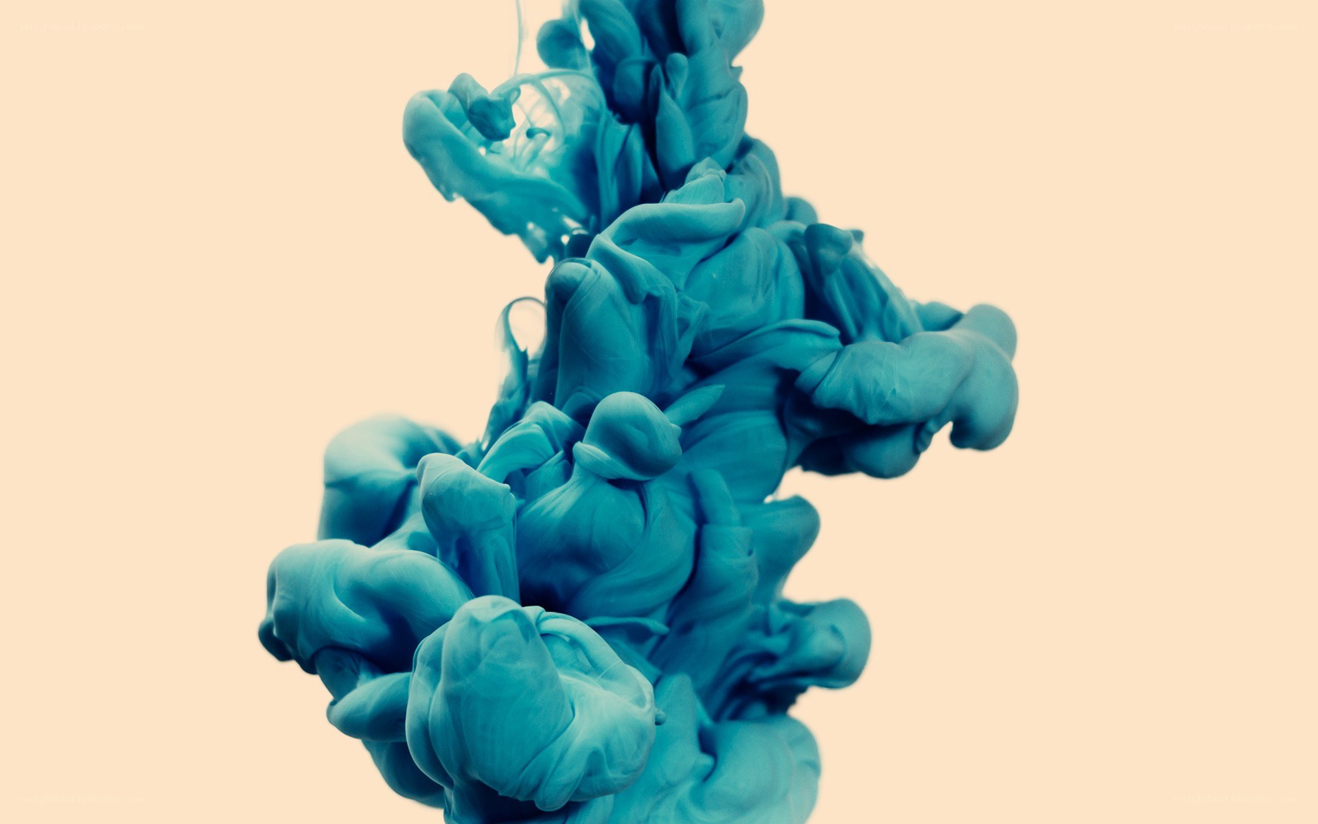 blue ink cloud in water