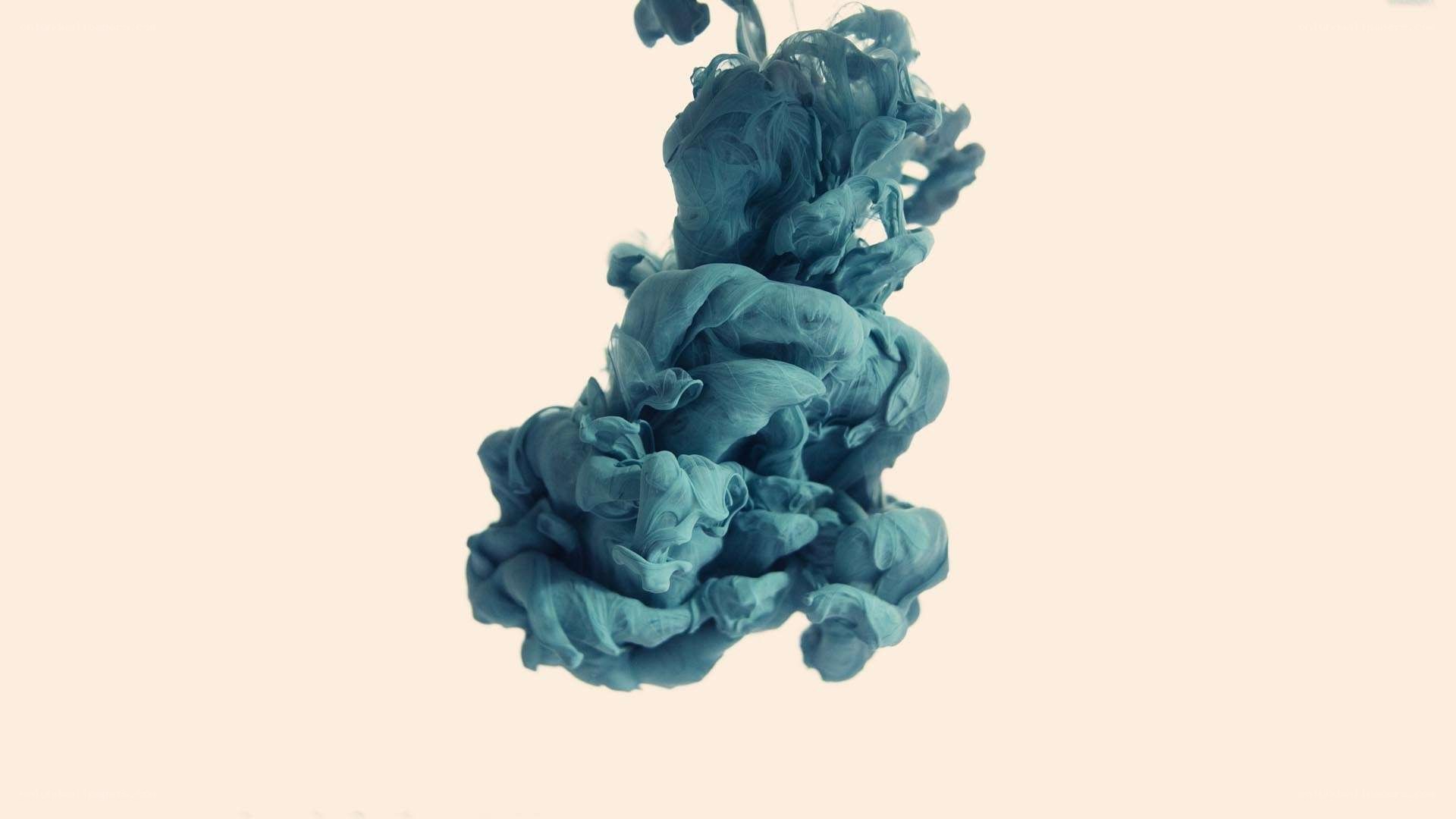blue ink cloud in water