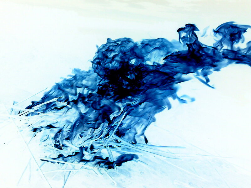 Blue Ink in Water — Calm