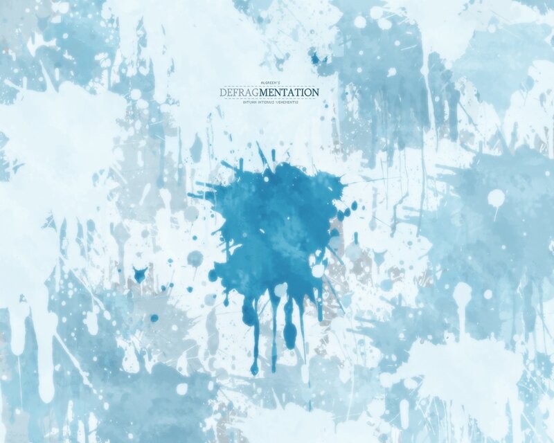 blue ink splatter design