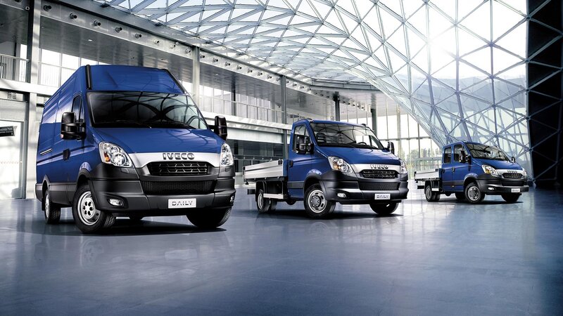 Blue Iveco Daily Trucks