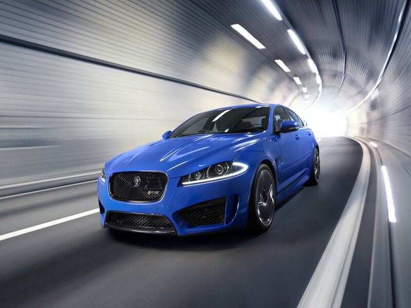 Blue Jaguar Car — Dynamic, Photograph, Tunnel