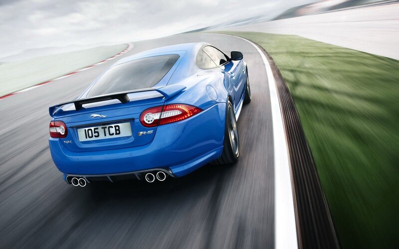 Blue Jaguar Car — Dynamic