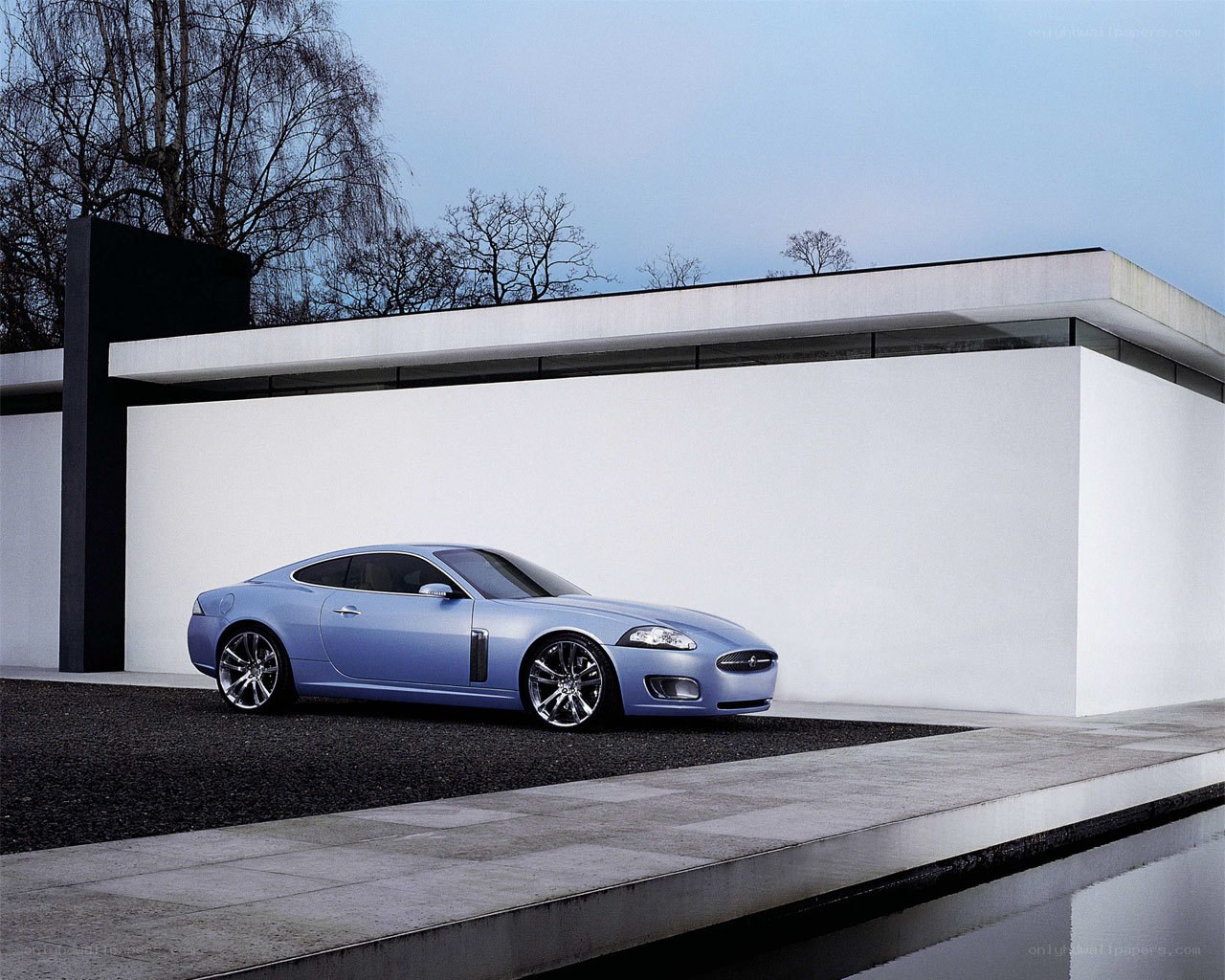 Blue Jaguar concept car