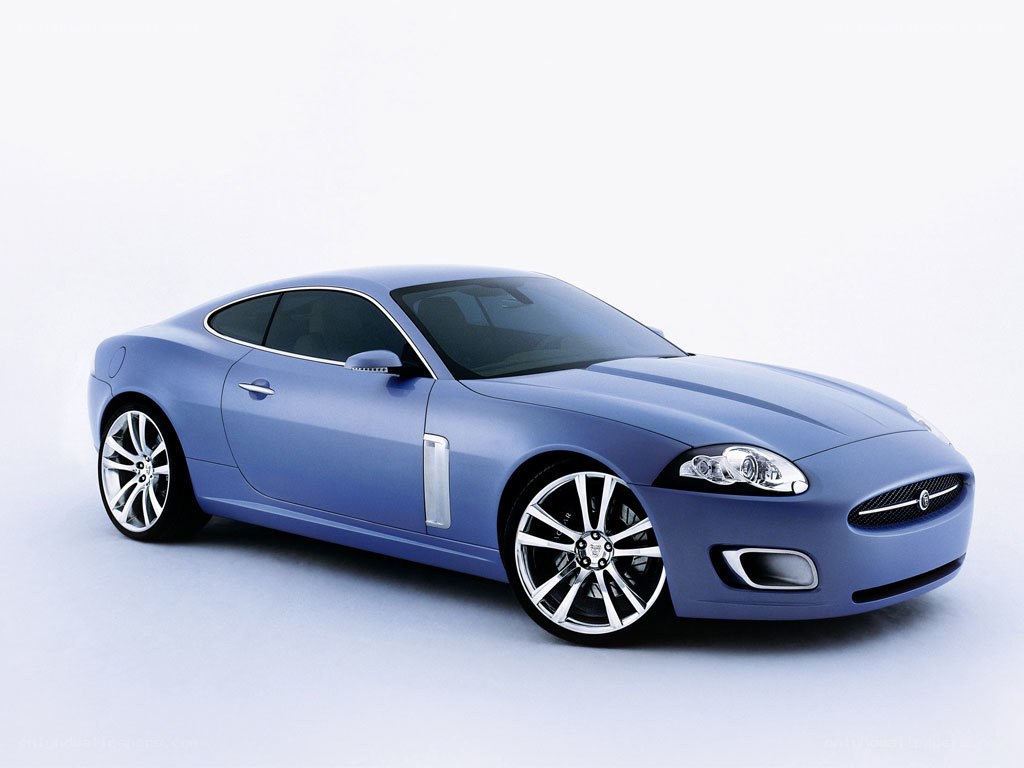 Blue Jaguar Concept Car