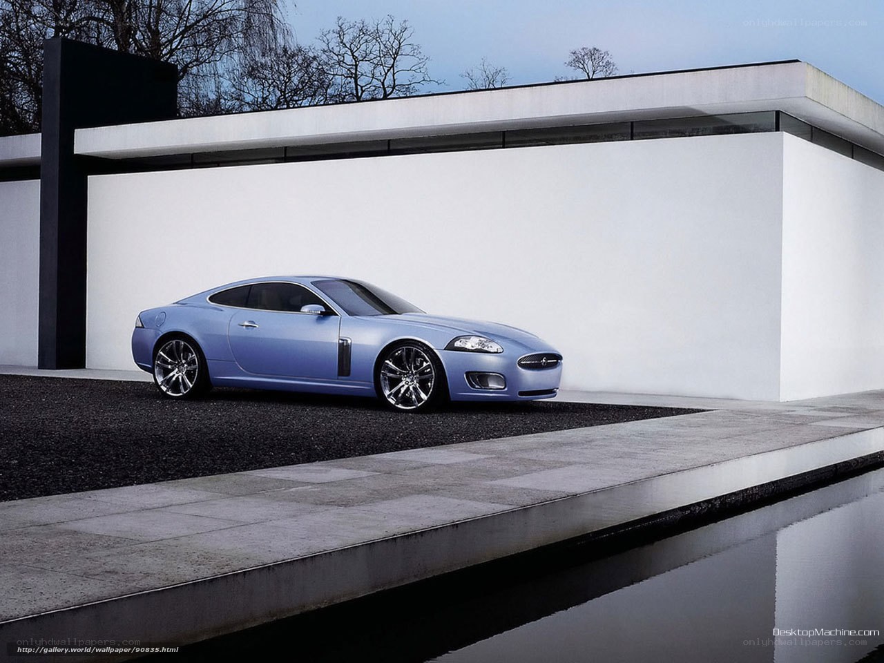 Blue Jaguar Concept Car