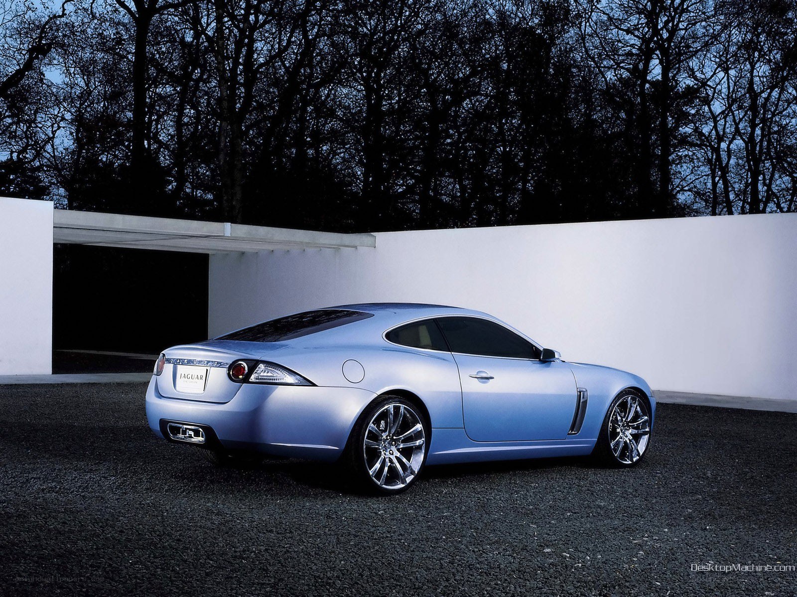 Blue Jaguar Concept Car