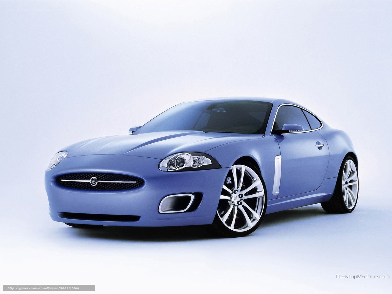 Blue Jaguar Concept Car