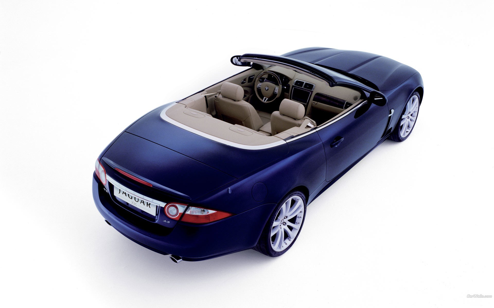 blue jaguar convertible
