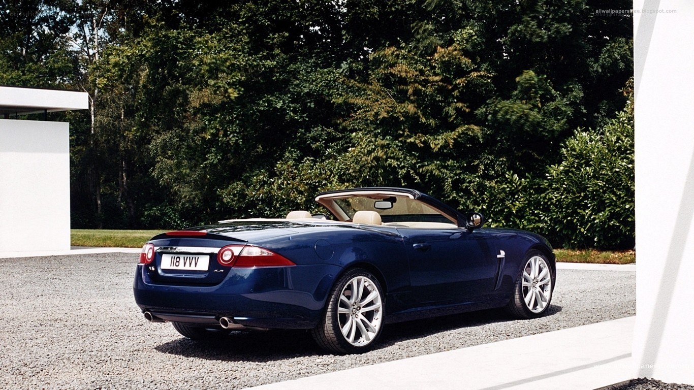 blue jaguar convertible