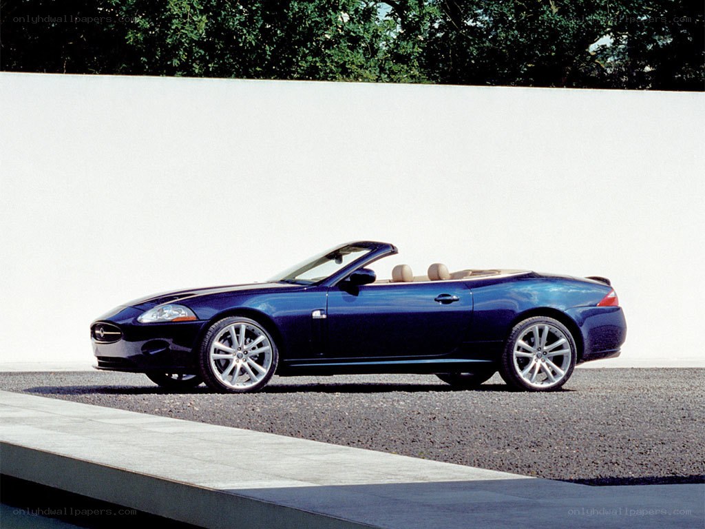 blue jaguar convertible