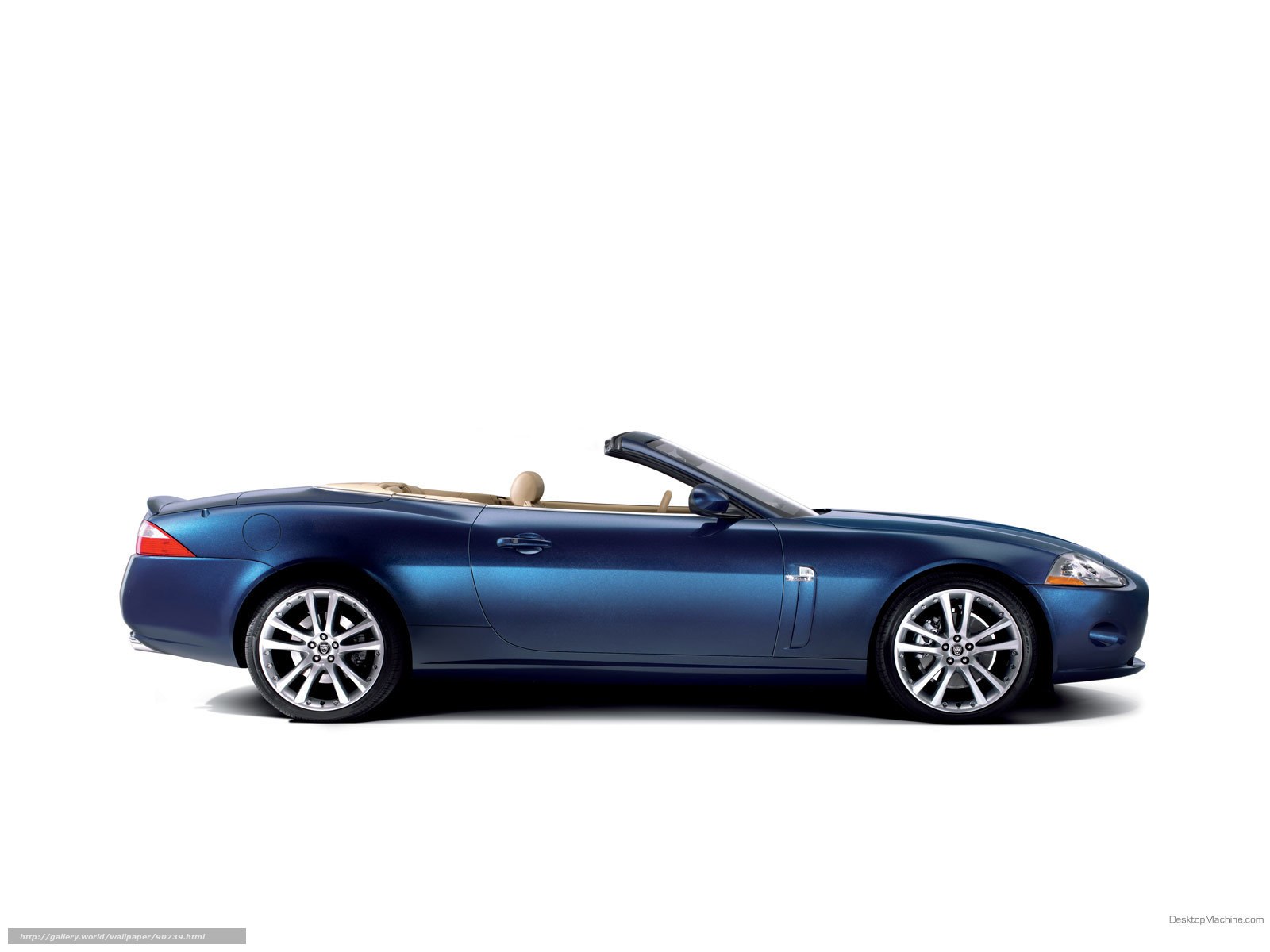 blue jaguar convertible car