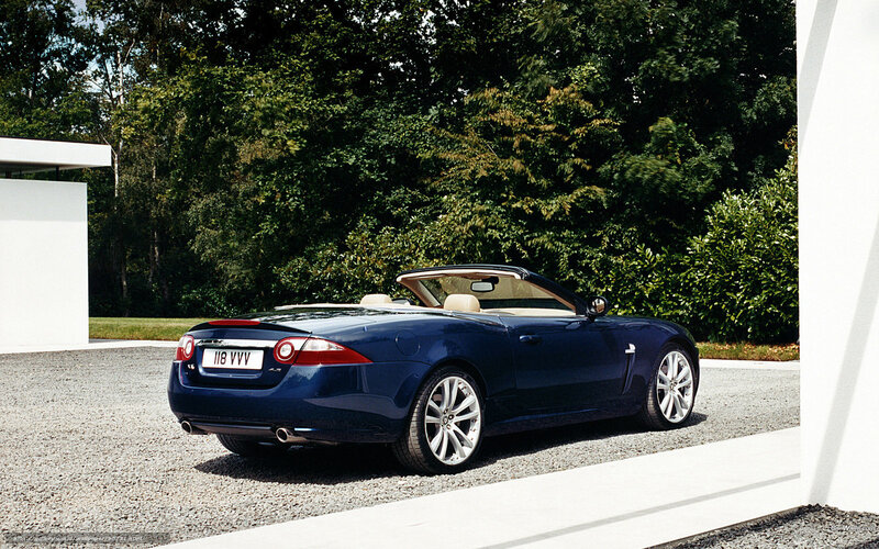 blue jaguar convertible