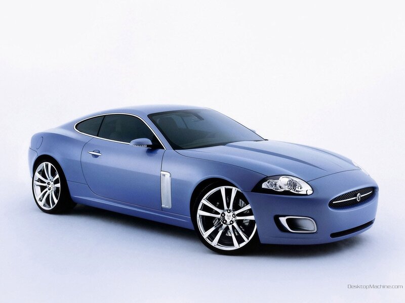 blue jaguar coupe car