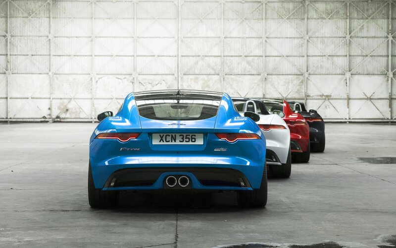 Blue Jaguar F-type — Dramatic