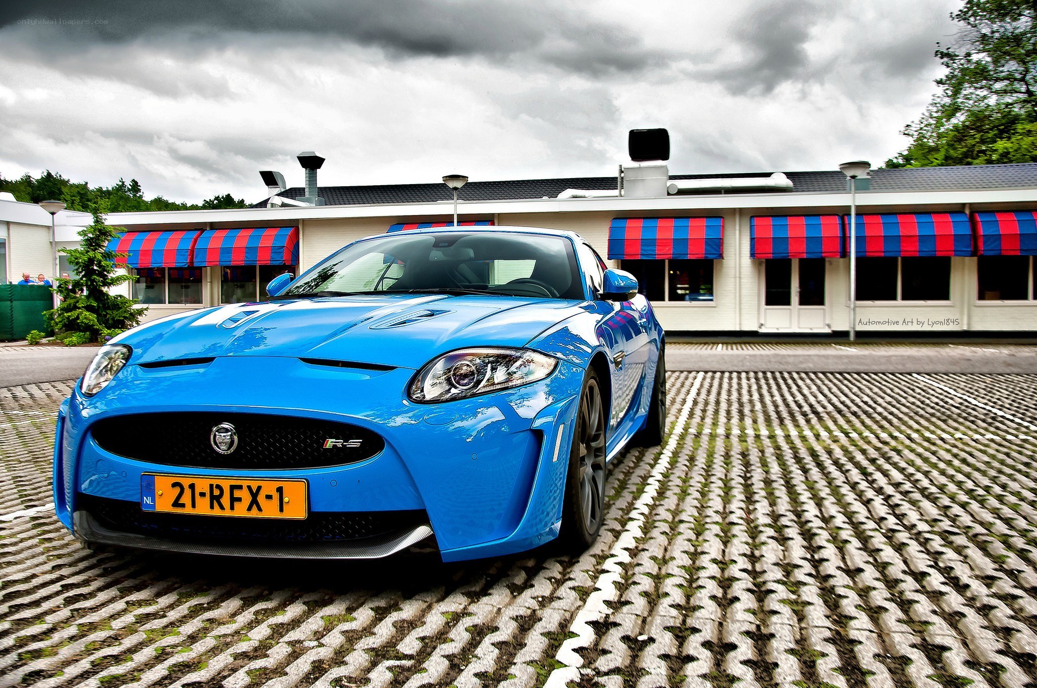Blue Jaguar F-Type R-S