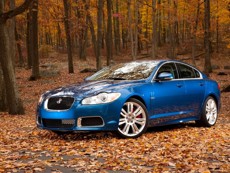 Blue Jaguar Sedan — Serene