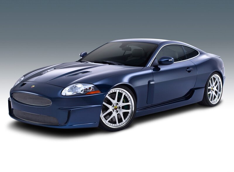 blue jaguar sports car