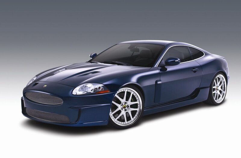 blue jaguar sports car