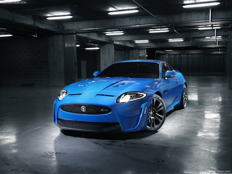 blue jaguar sports car