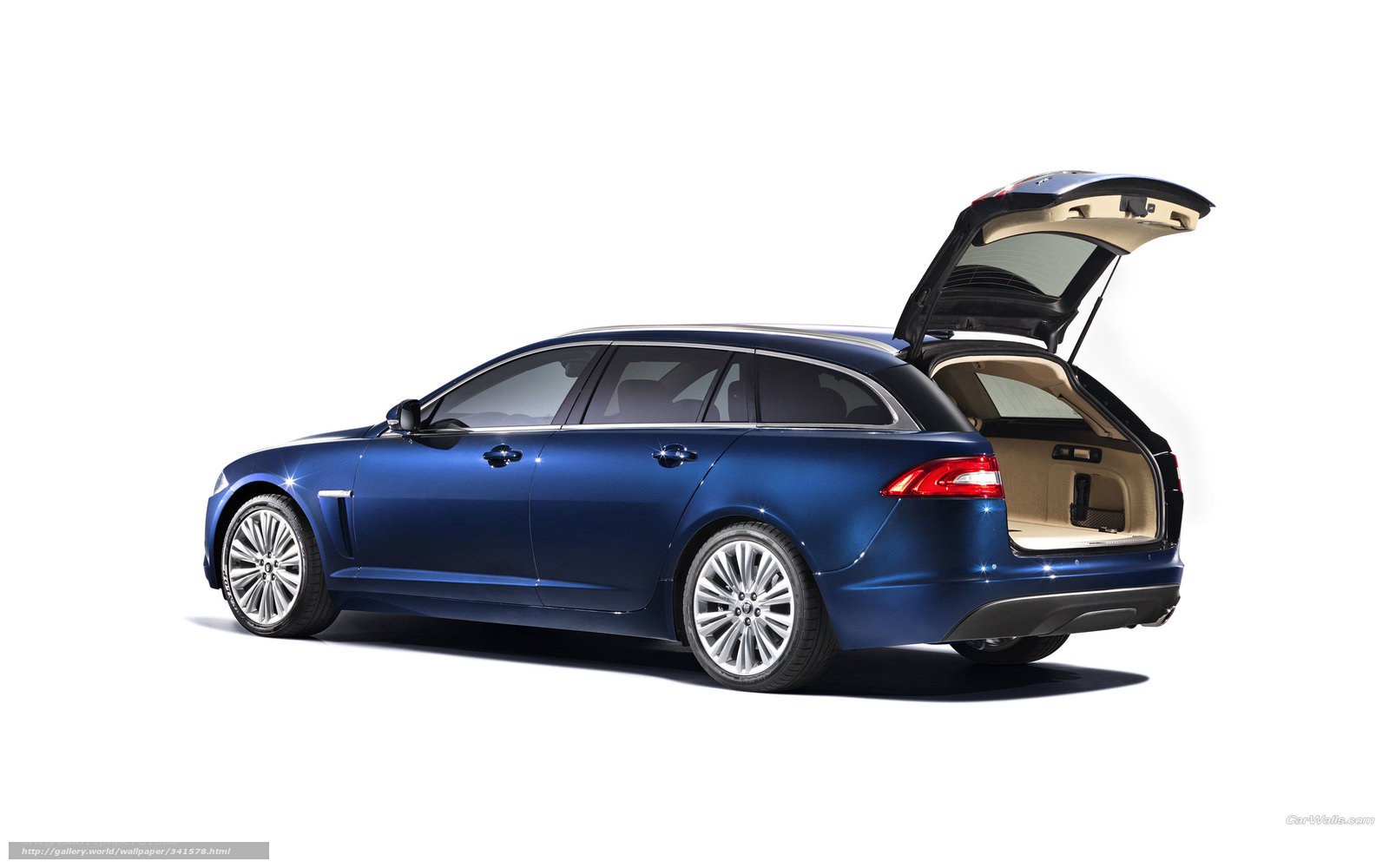 blue jaguar station wagon