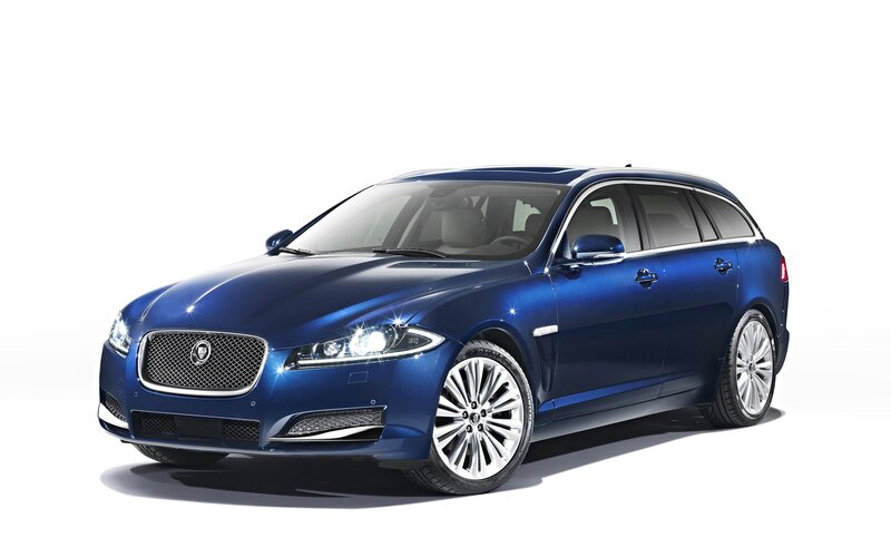 Blue Jaguar XF Sportbrake