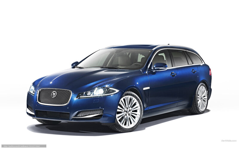 Blue Jaguar XF Sportbrake