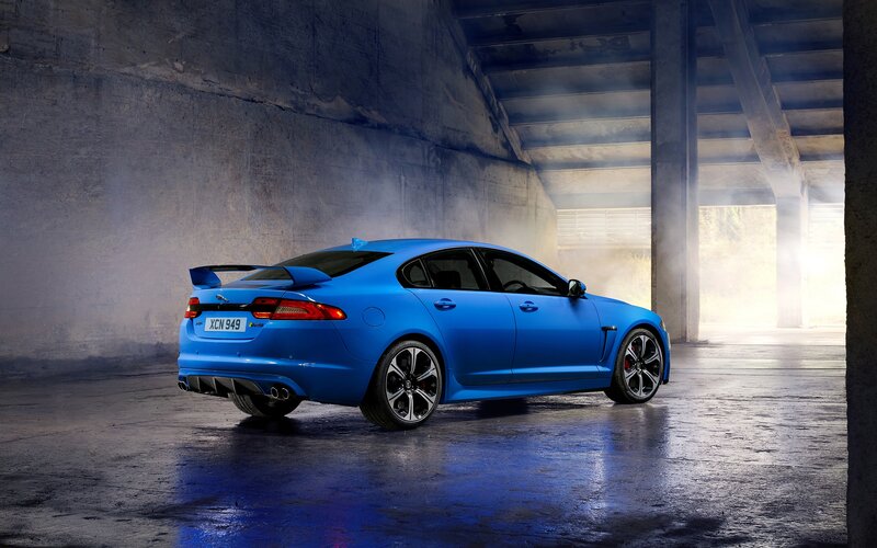 Blue Jaguar Xfr-s — Dramatic, Photograph