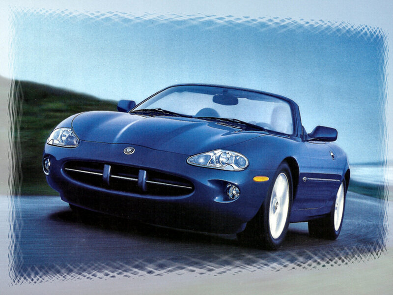Blue Jaguar Xk Convertible — Dynamic