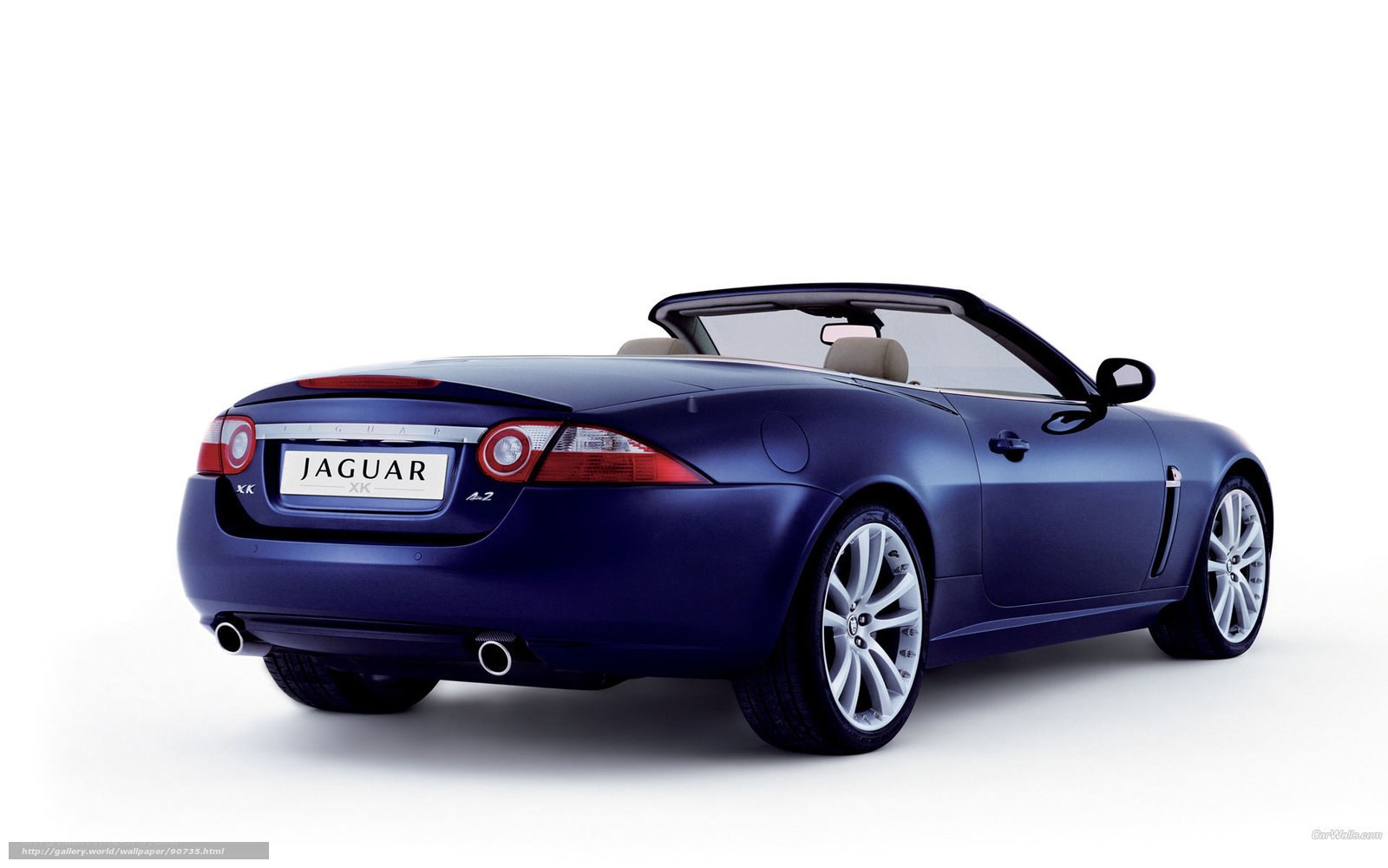 Blue Jaguar XK Convertible